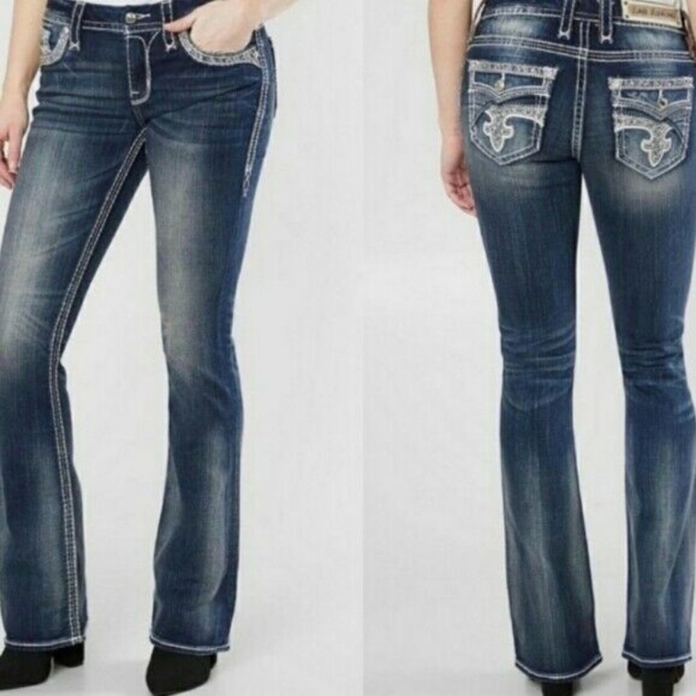 **Rock Revival Sz 32 Easy Boot Glade Mid-Rise Jean